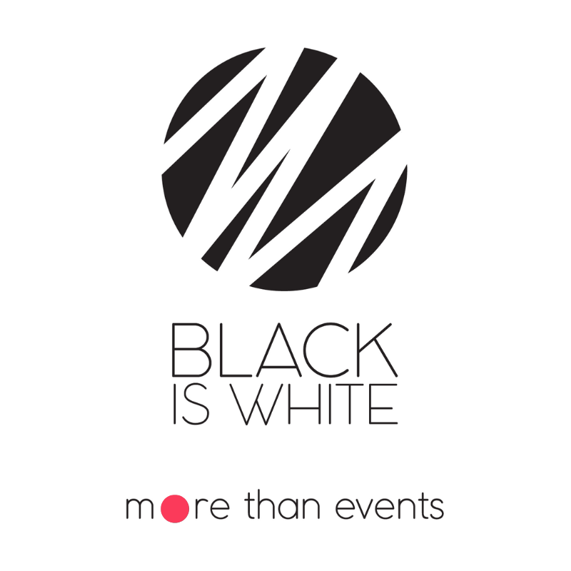 Black is White logo